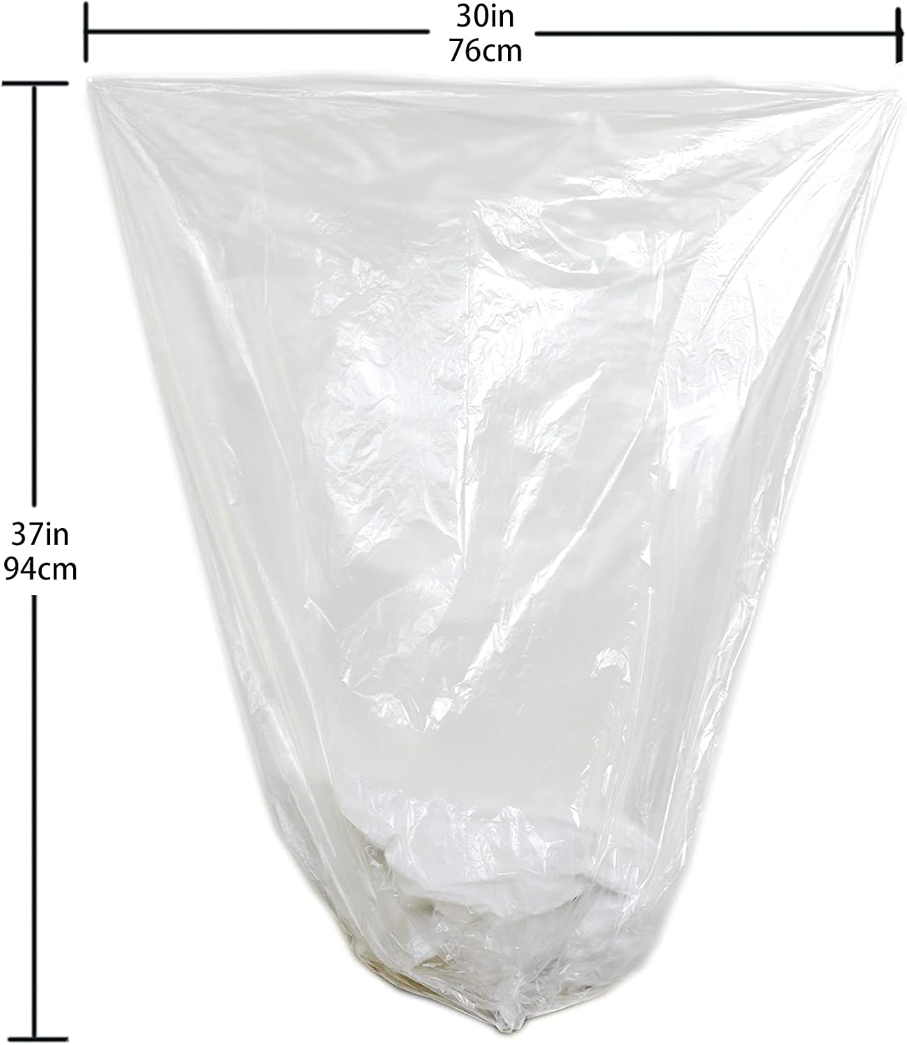 TYPLASTICS 20-30 Gallon Clear Trash Can Liners - Case of 500