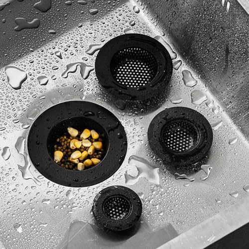 4 PCS Stainless Steel Drain Strainer Set