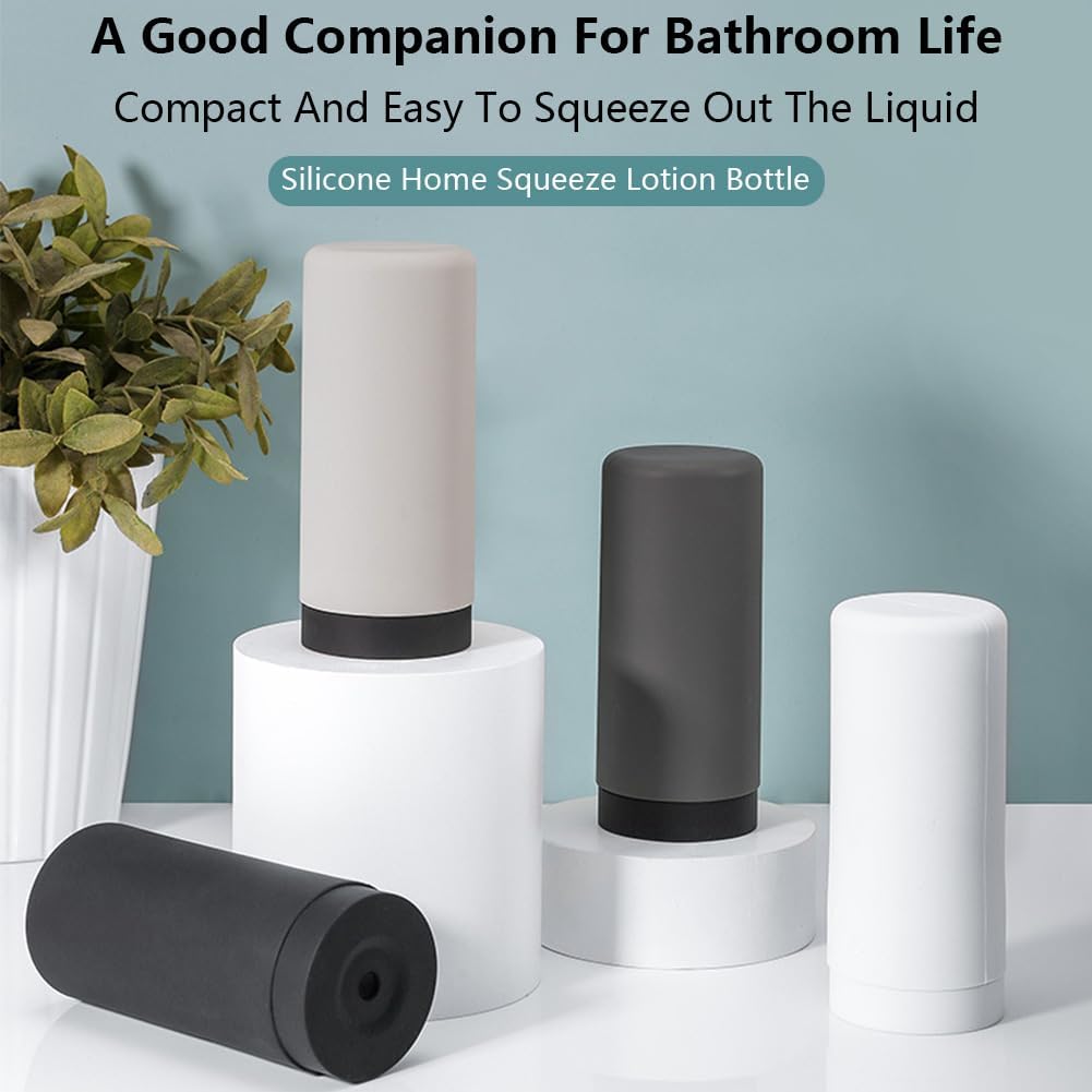 Chpbolly Silicone Soap Dispenser Leakproof Refillable Dish Soap Squeeze Bottle