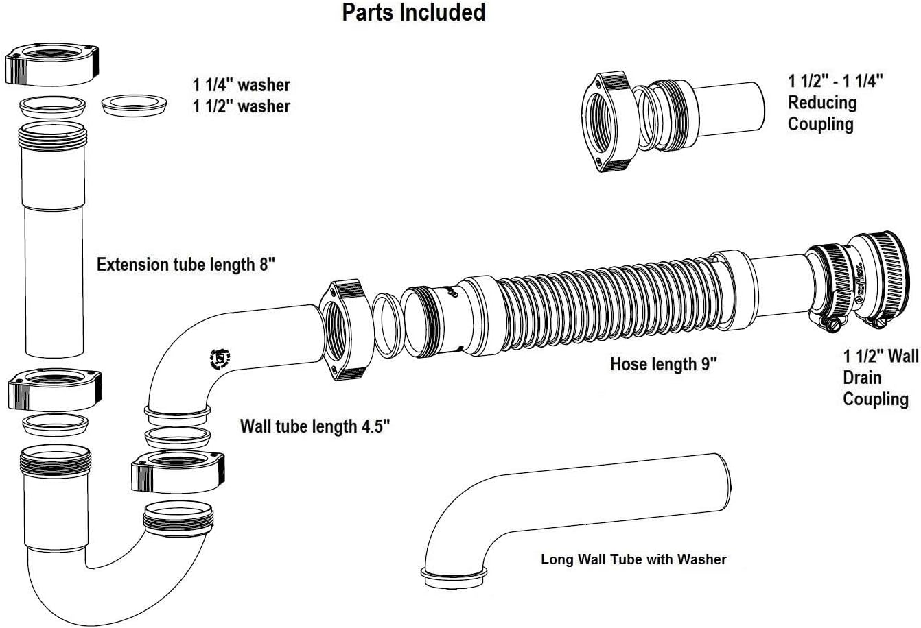 Coflex Universal Sink Drain Kit