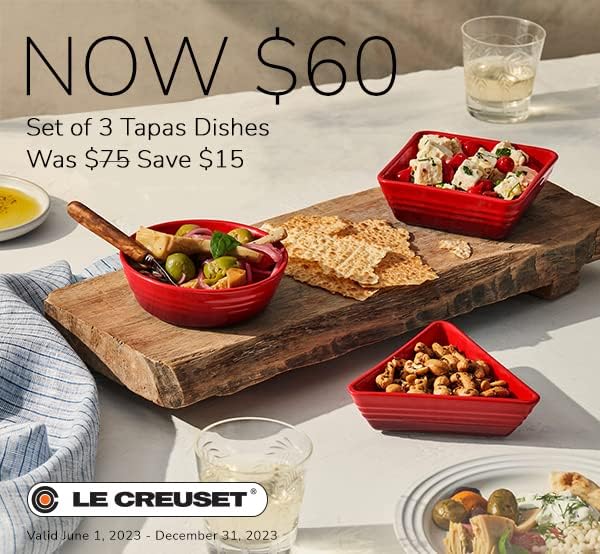 Le Creuset Stoneware Tapas Set with Sea Salt