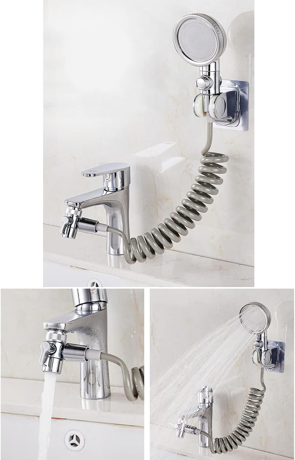 FJYDM Hand Held Shower Head Tub Attachment for Faucet