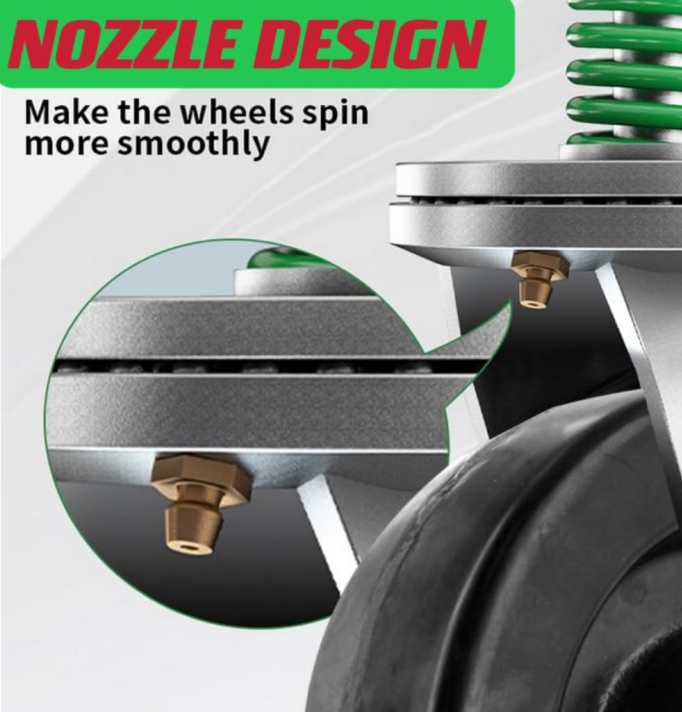 Liberoll Heavy Duty Gate Caster 8 Inch 2Pcs 1400lbs