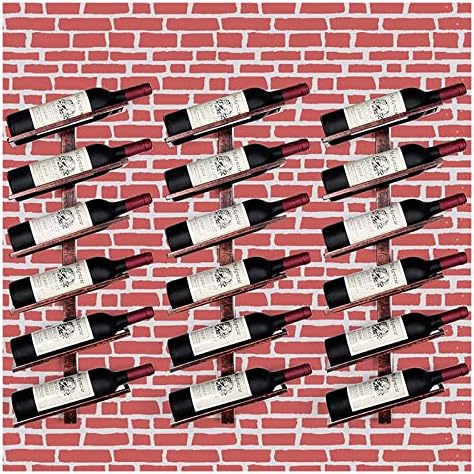 ALDEPO Wall Mounted Wine Rack - 6 Bottles Light Green