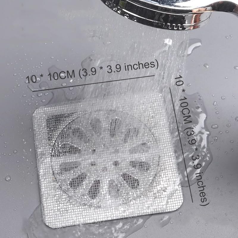 30 Pack Self Adhesive Drain Hair Catcher for Bath and Kitchen