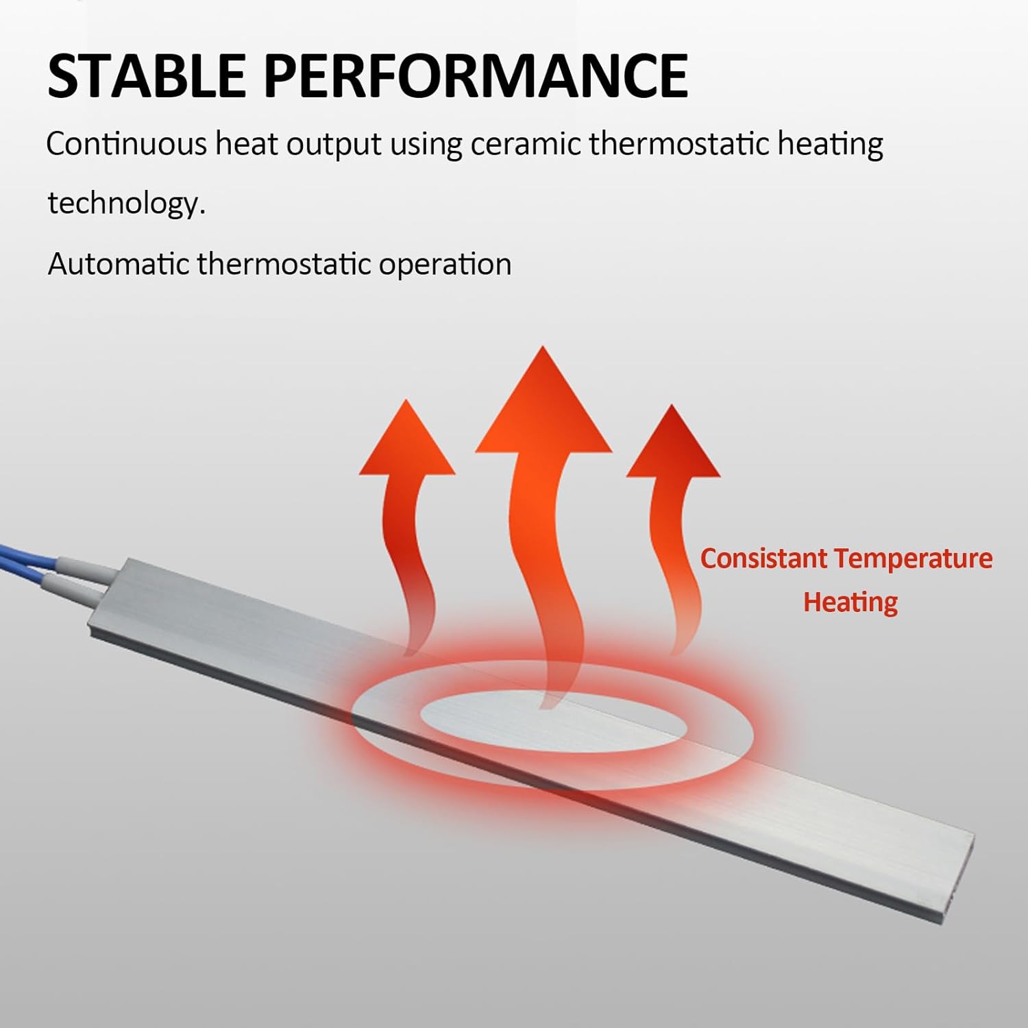 PTC Heating Element 110V 230C Ceramic Thermostatic Plate with Aluminum Shell