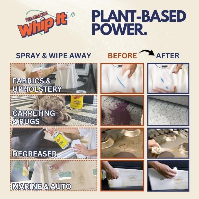 THE AMAZING WHIP-IT Multi Purpose Stain Remover 32 OZ