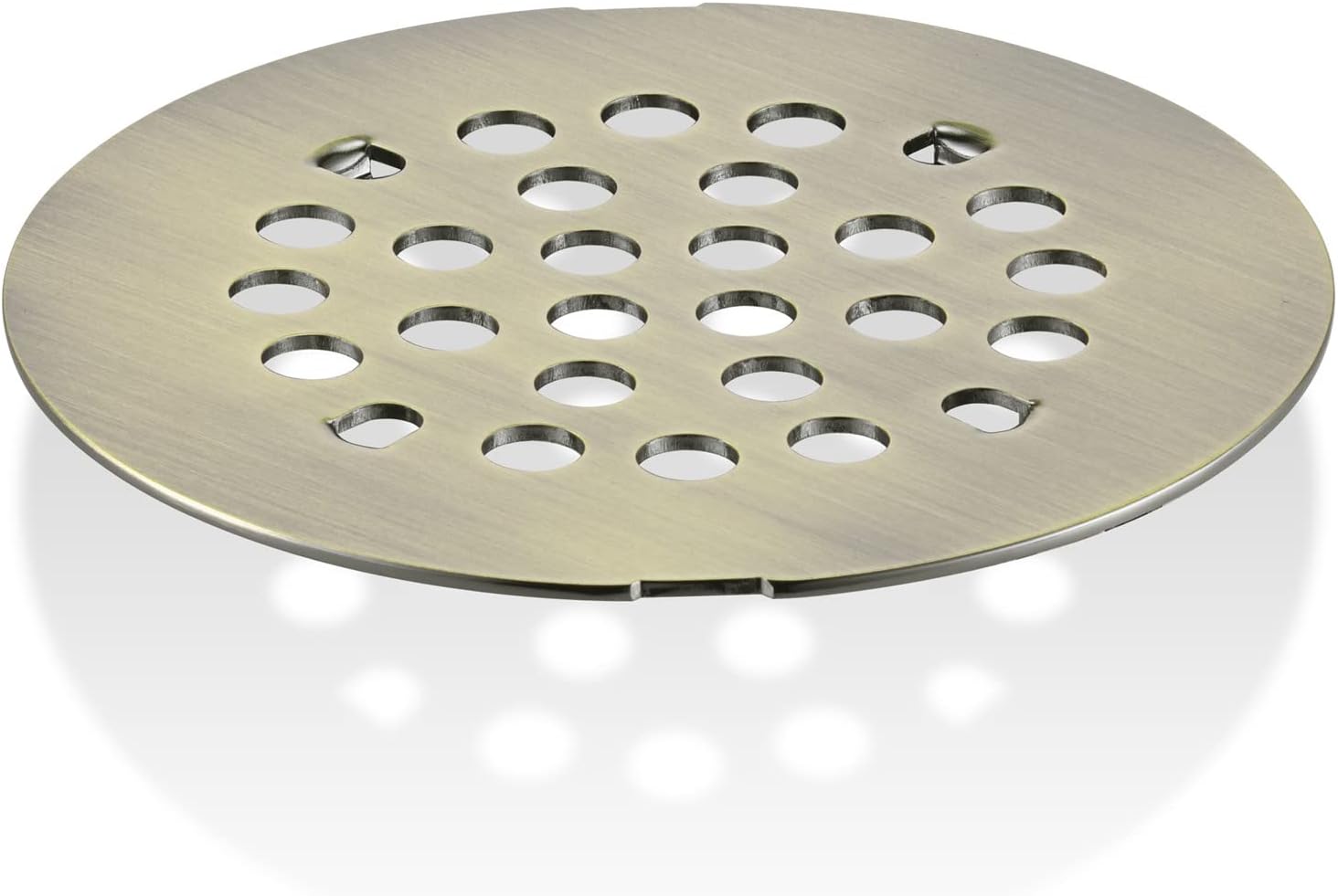 Bropury 4-14-Inch Snap-in Shower Drain Cover Stainless Steel Antique Bronze