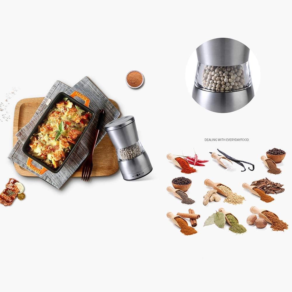 sdneNest Adjustable Salt and Pepper Shaker Set