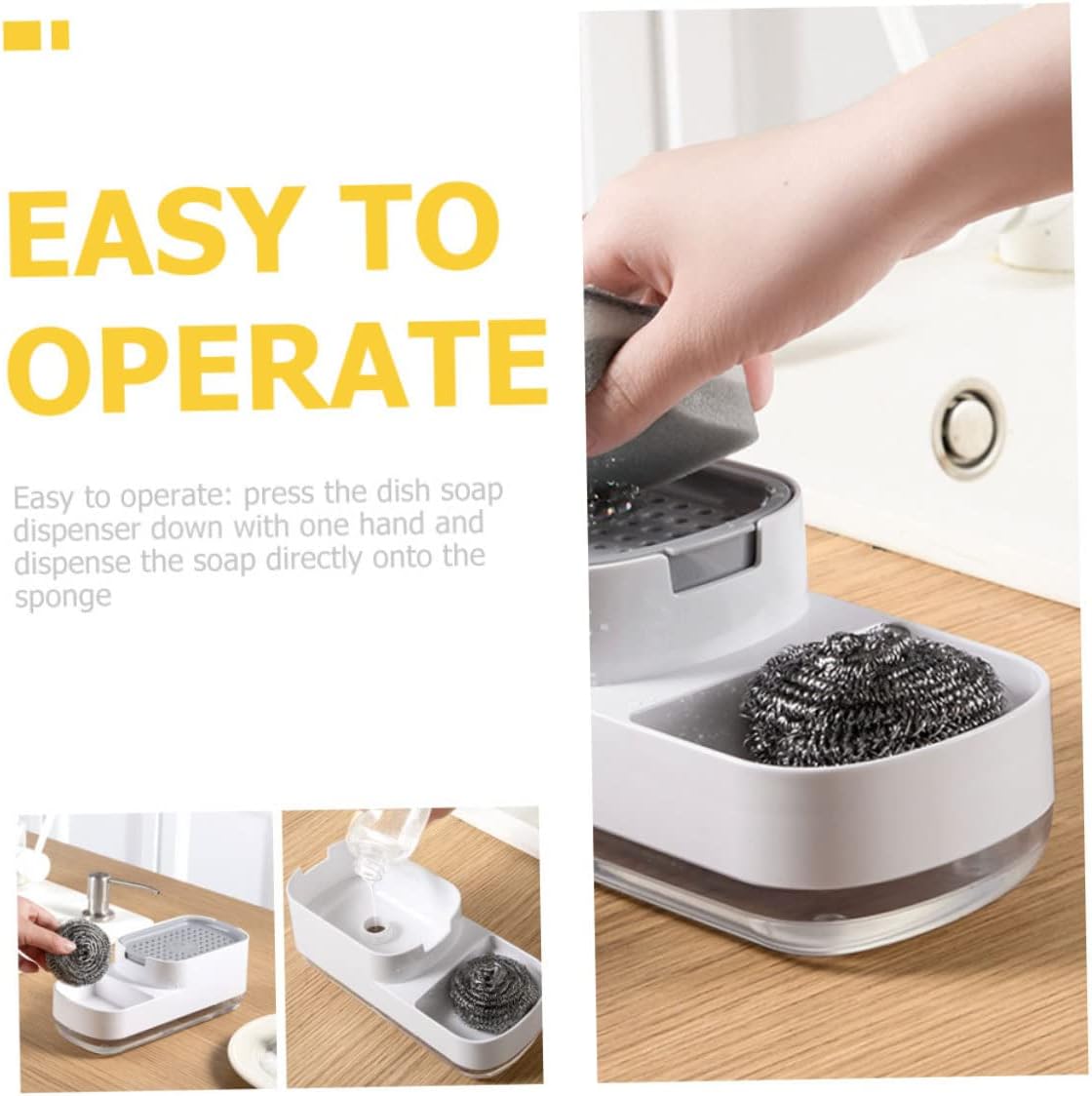 GLEAVI Pump Soap Dispenser for Kitchen