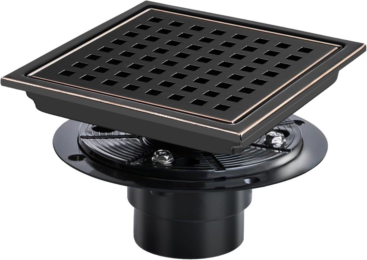 SaniteModar 6 Inch Shower Floor Drain with Flange