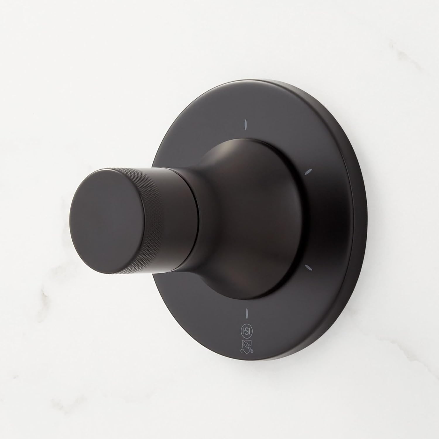 Signature Hardware Lentz 6-Function Knob Handle Diverter Trim - Matte Black 1