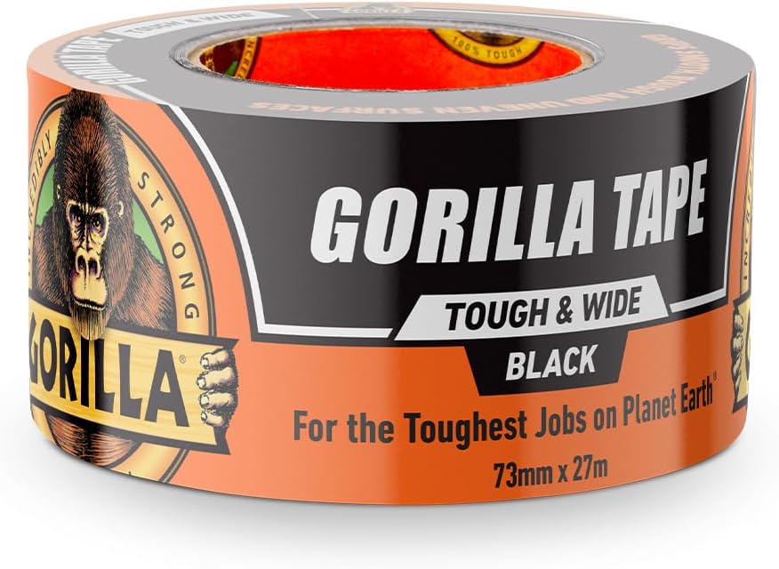 Gorilla 6003001 Tough Wide Duct Tape 30yd Black