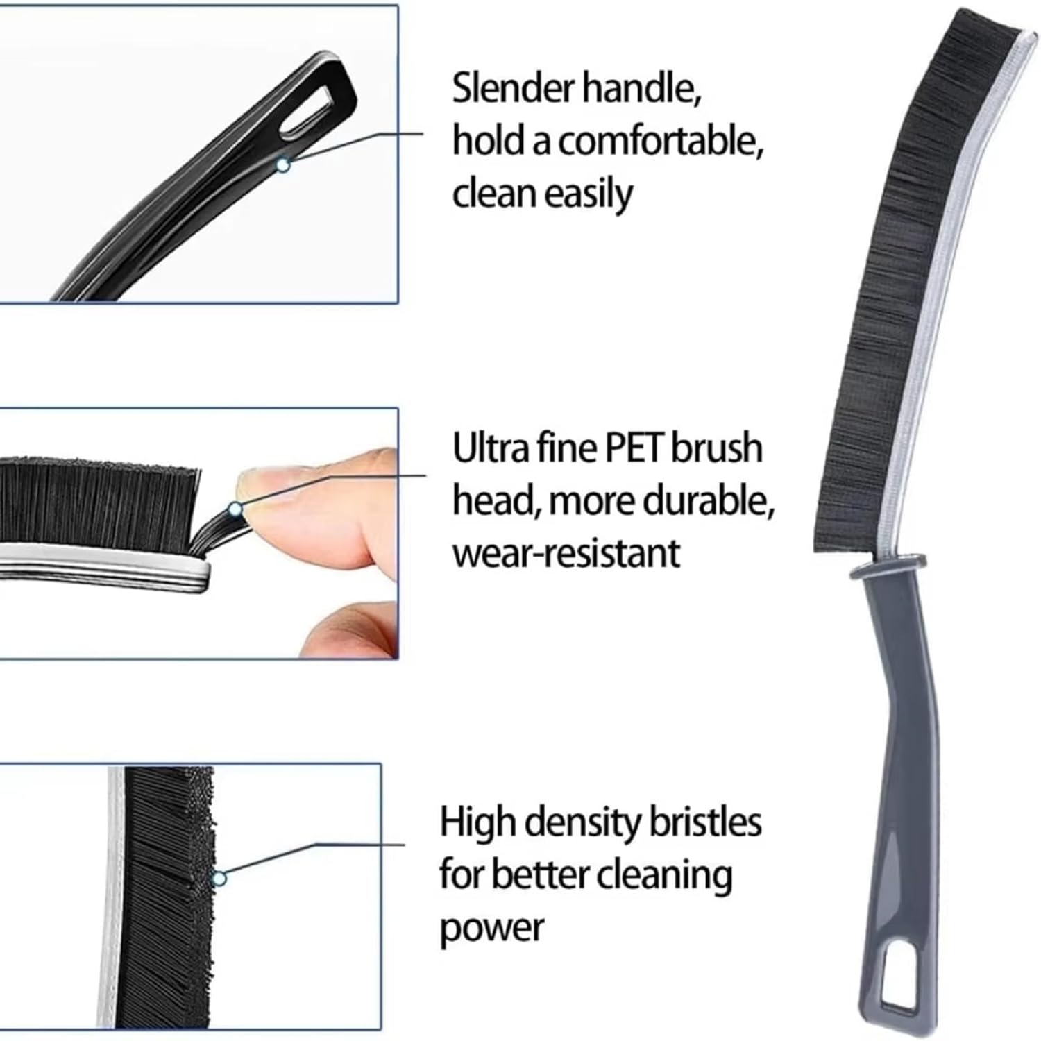 5 Pcs Hard Bristle Crevice Cleaning Brush for Narrow Spaces 1