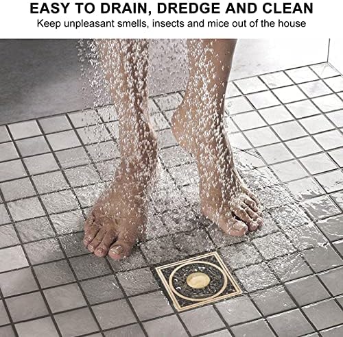Biitfuu Quadrate Floor Drain for Bathroom and Kitchen