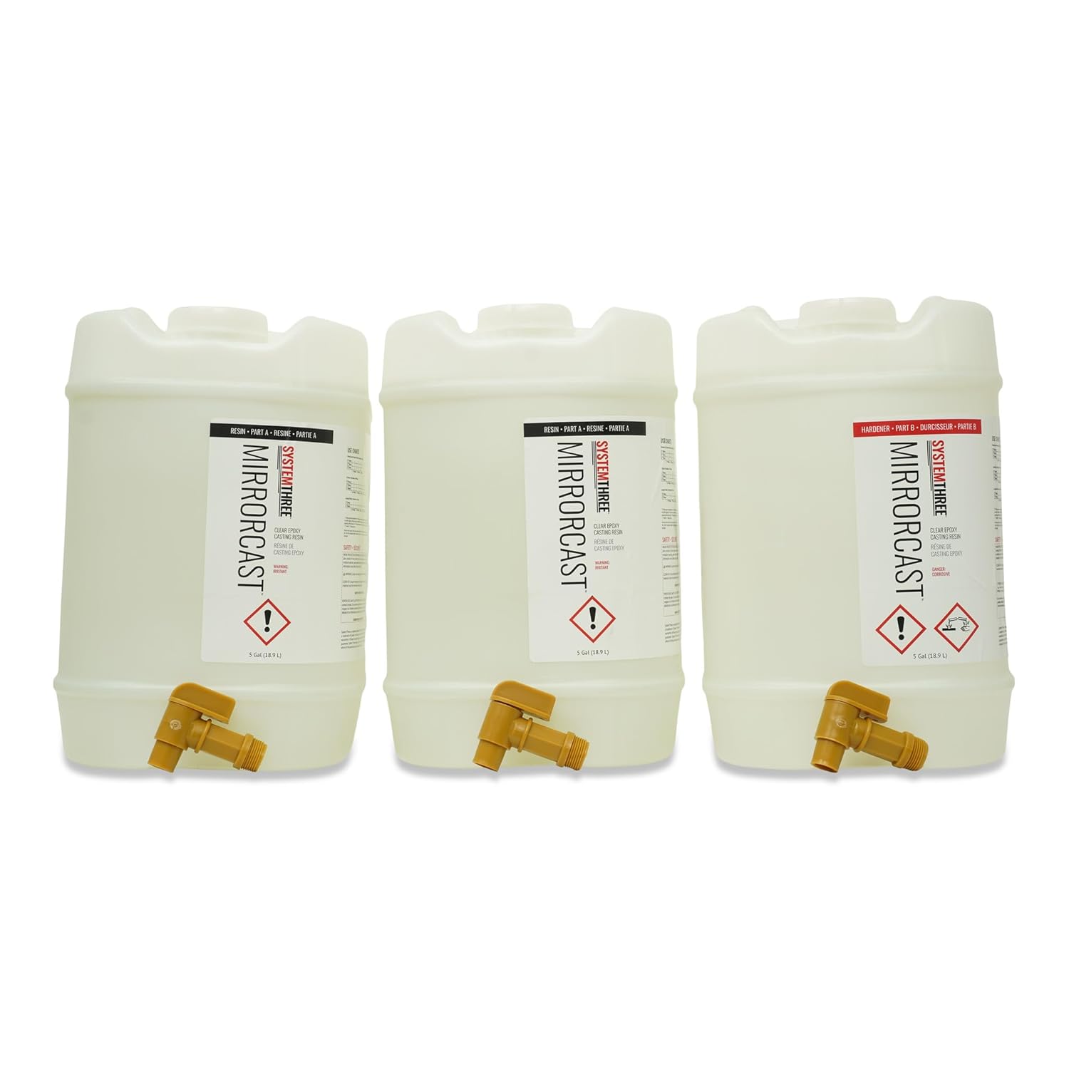 System Three MirrorCast Epoxy Casting Resin 15 Gallon Kit
