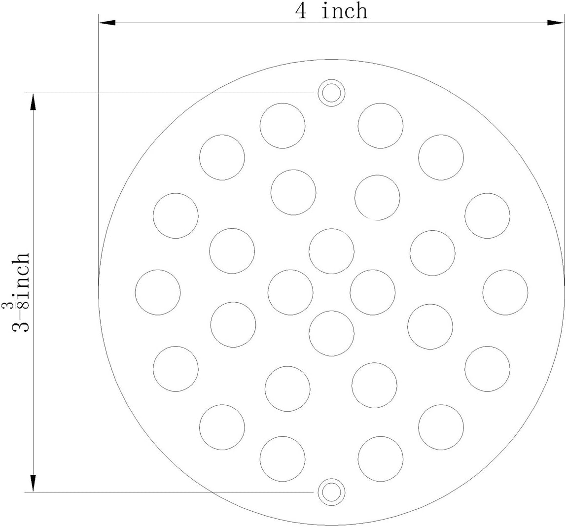 TRUSTMI 4 Inch Screw-in Shower Drain Cover Replacement Oil Rubbed Bronze