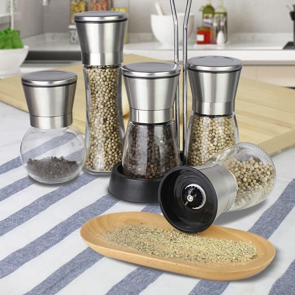 Stainless Steel Salt and Pepper Grinder Set of 2