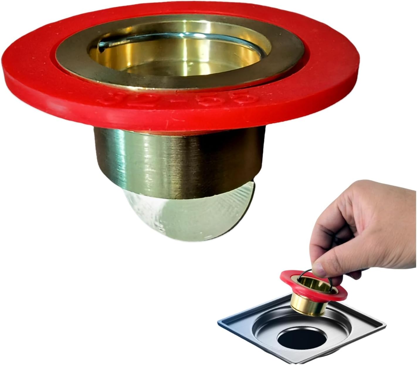 COLDDD 2Pcs Universal Brass Floor Drain Core