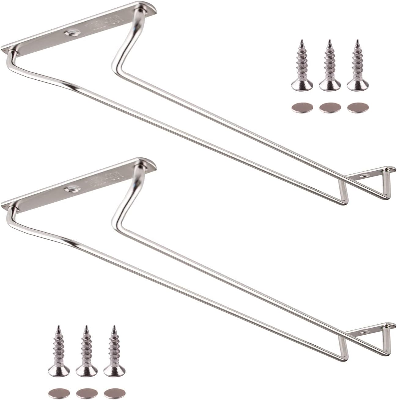 CUKE2BEET 118 Inch Stainless Steel Wine Glass Rack for Cabinet