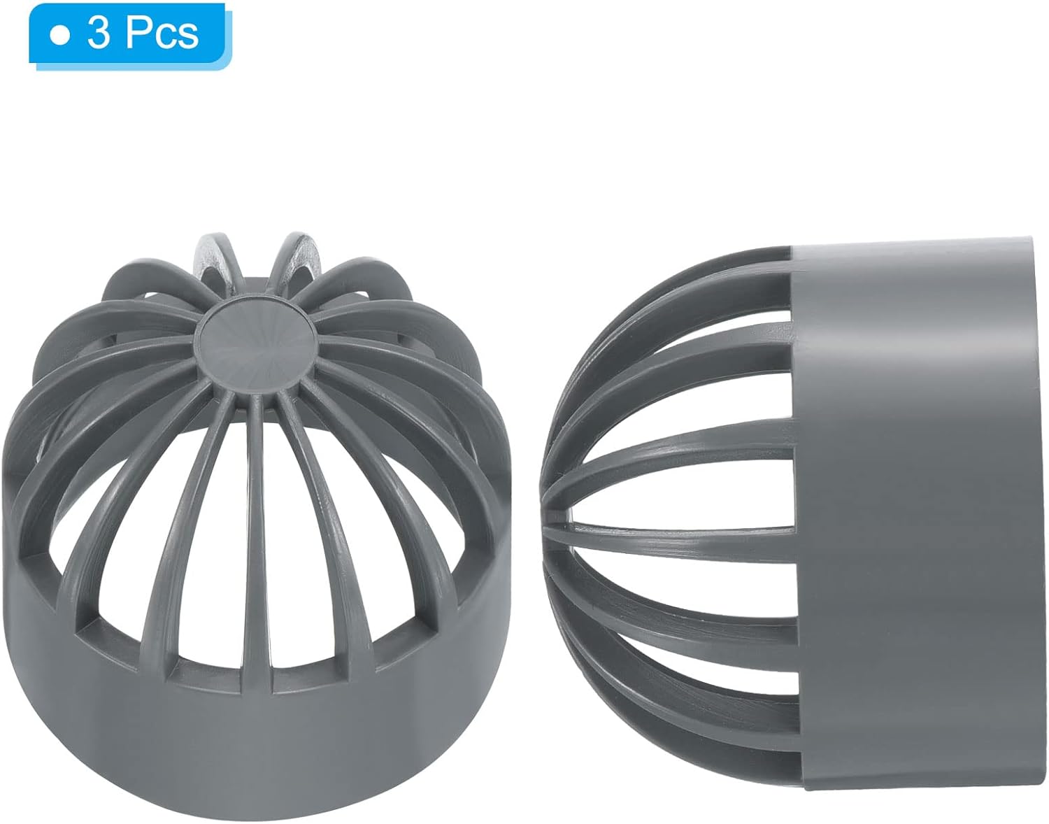 PATIKIL 40mm ID PVC Drain Grate Cover Gray