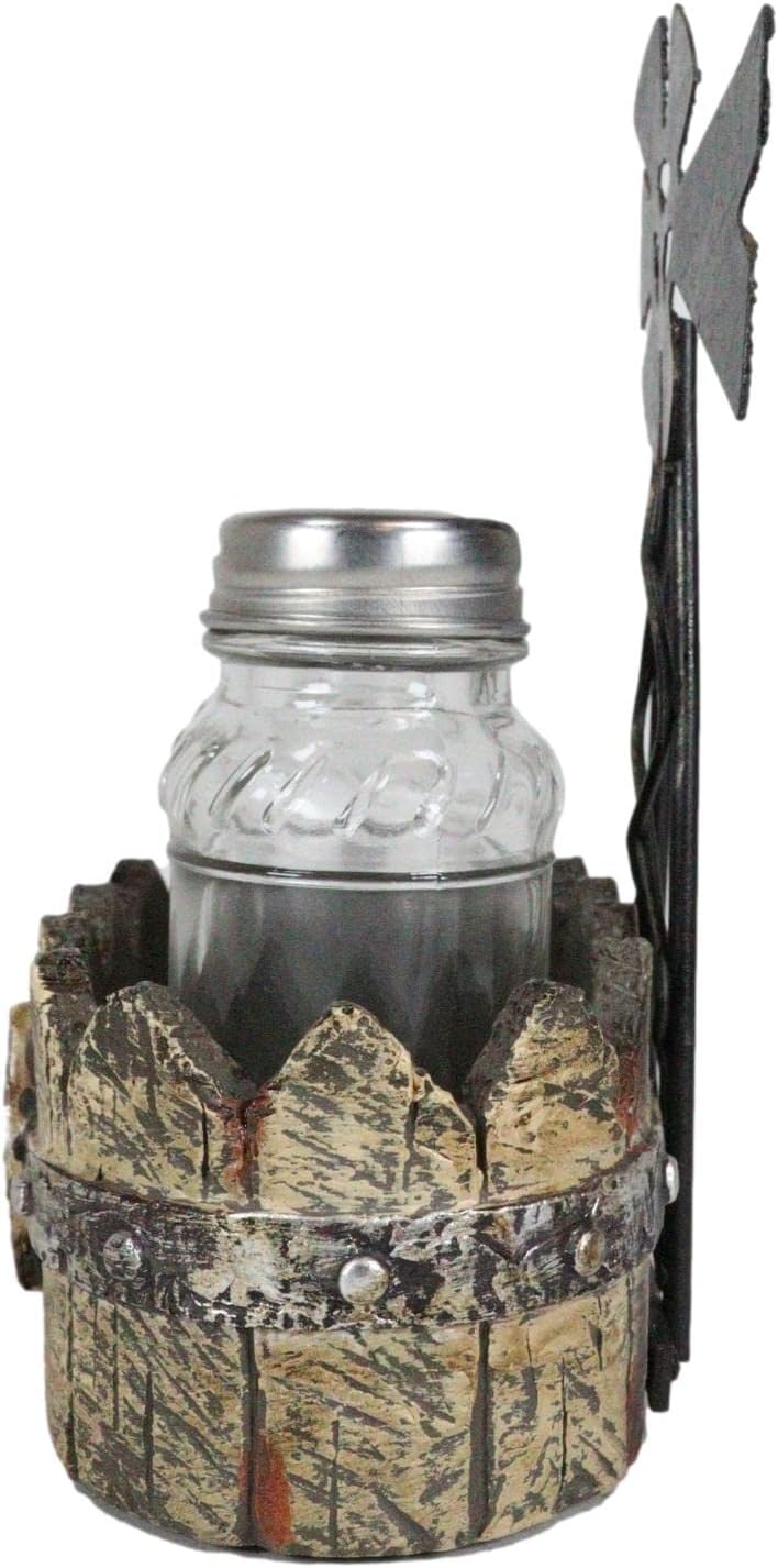 Ebros Gift 6 Tall Rustic Windmill Salt Pepper Shaker Set 1
