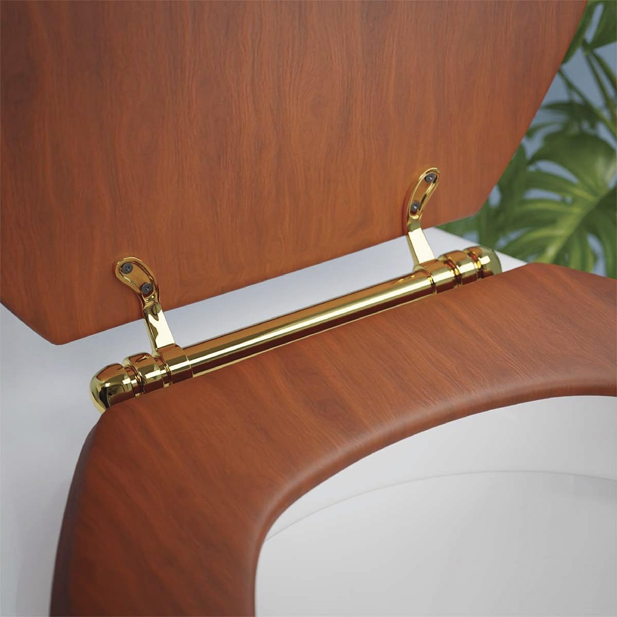 Adjustable Solid Brass Toilet Seat Hinge Replacement With Hardware