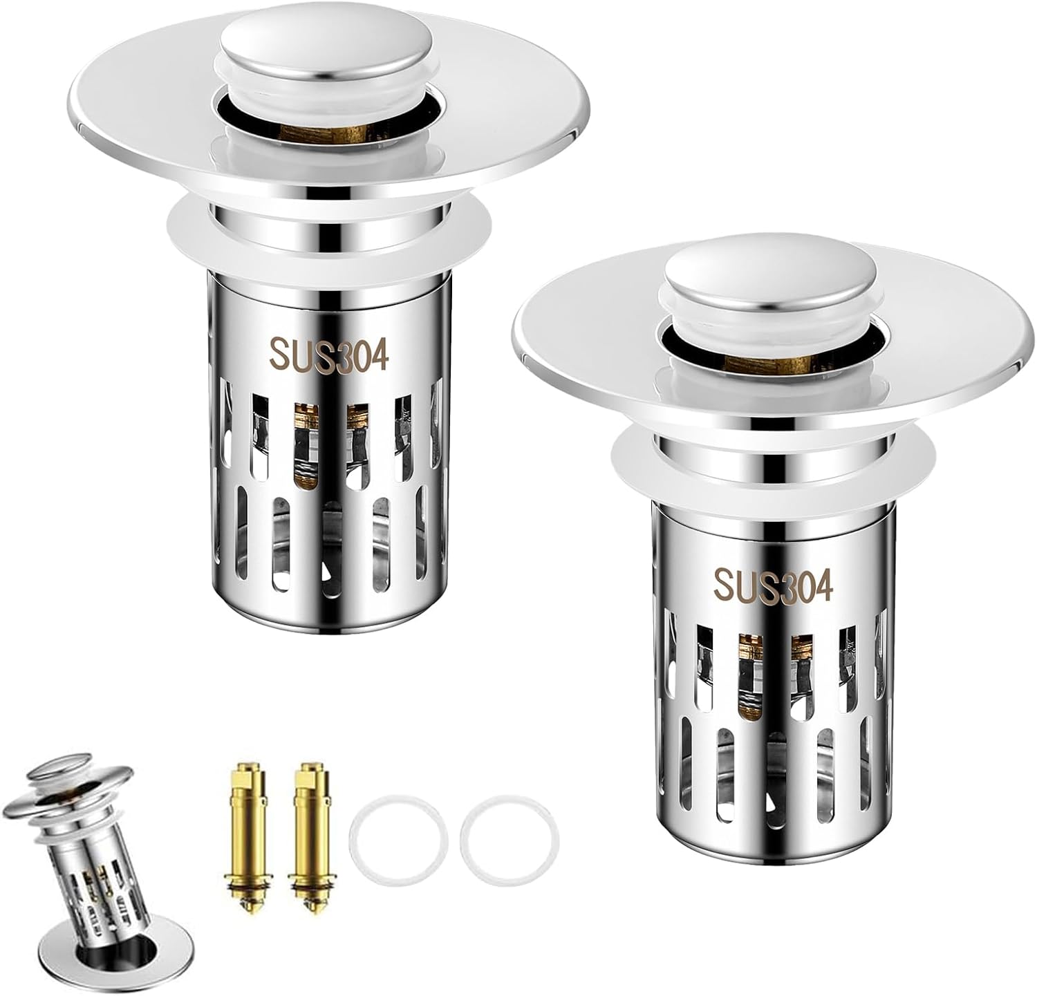Lexoyes Pop Up Drain Stopper for Bathroom Sink