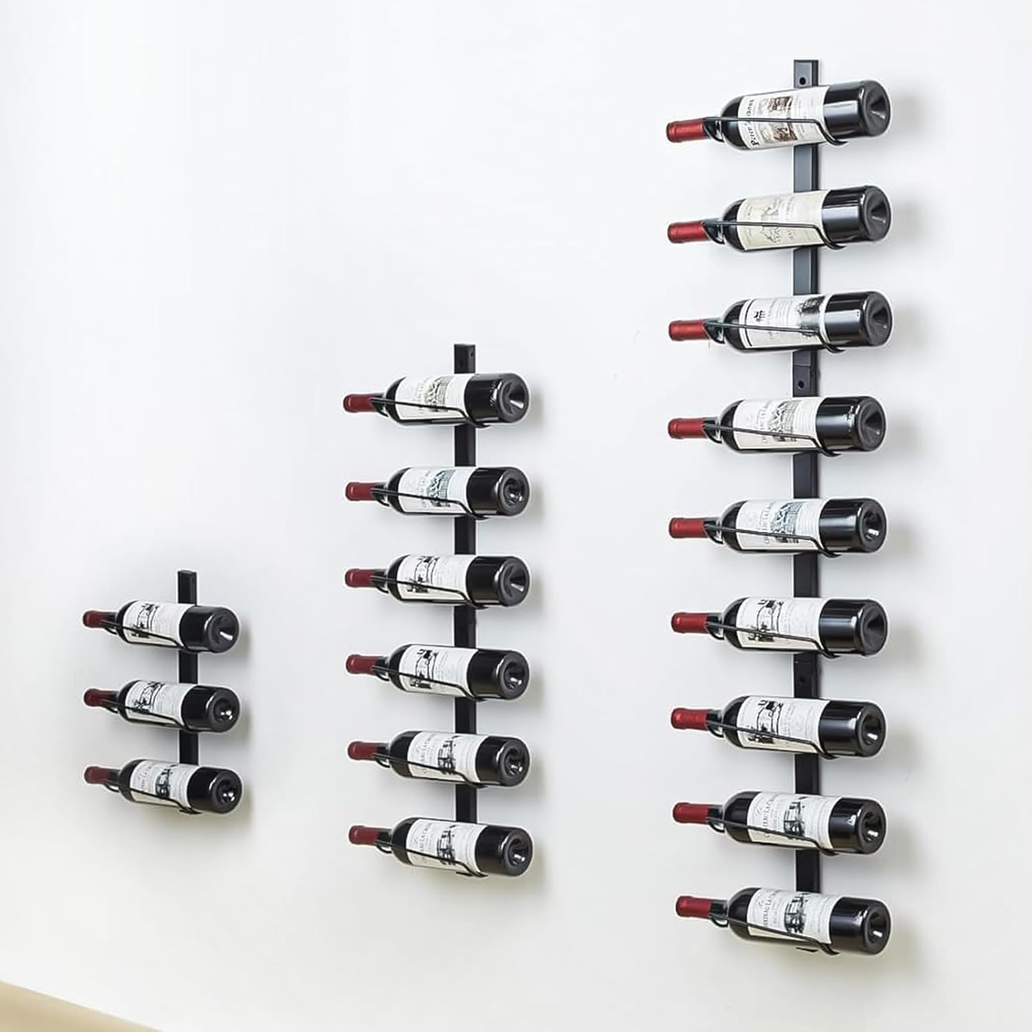 Sonyabecca 9 Bottle Wall Wine Rack - Detachable Sturdy and Versatile