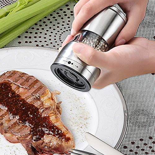 sdneNest Adjustable Salt and Pepper Shaker Set
