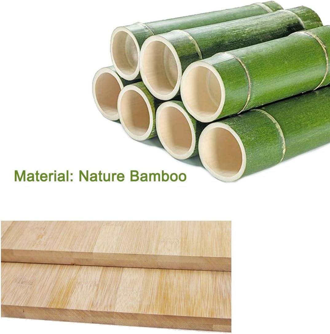 Kework Bamboo Wine Glass Holder Organizer