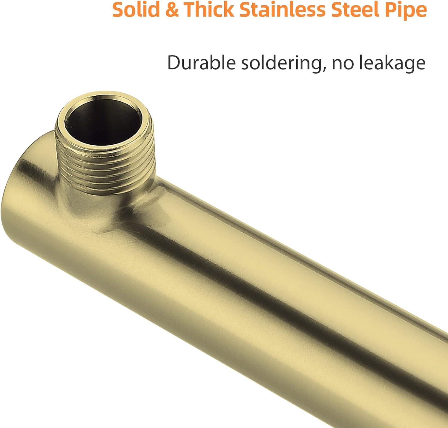 TRUSTMI Double Shower Head Manifold Splitter 2 Way Brushed Gold