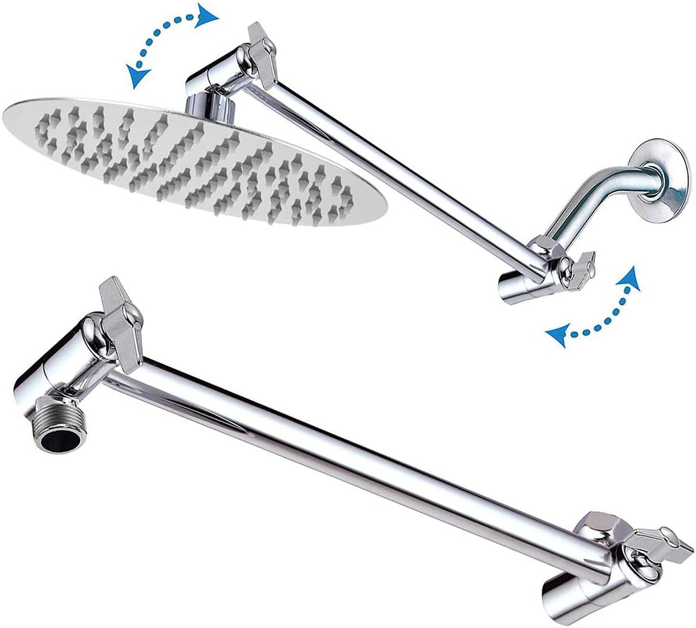 NearMoon Rain Shower Head with 11 Adjustable Arm