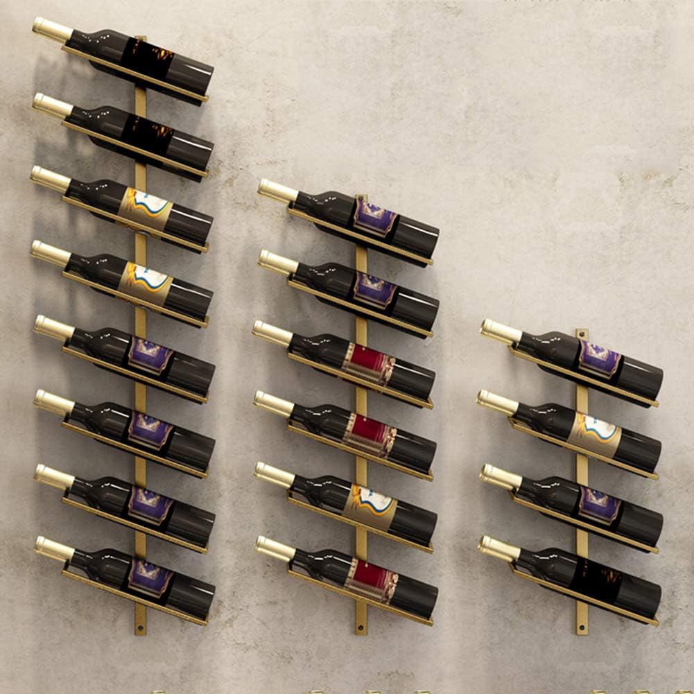 Simple Iron Art Wall Hanging Wine Rack 1