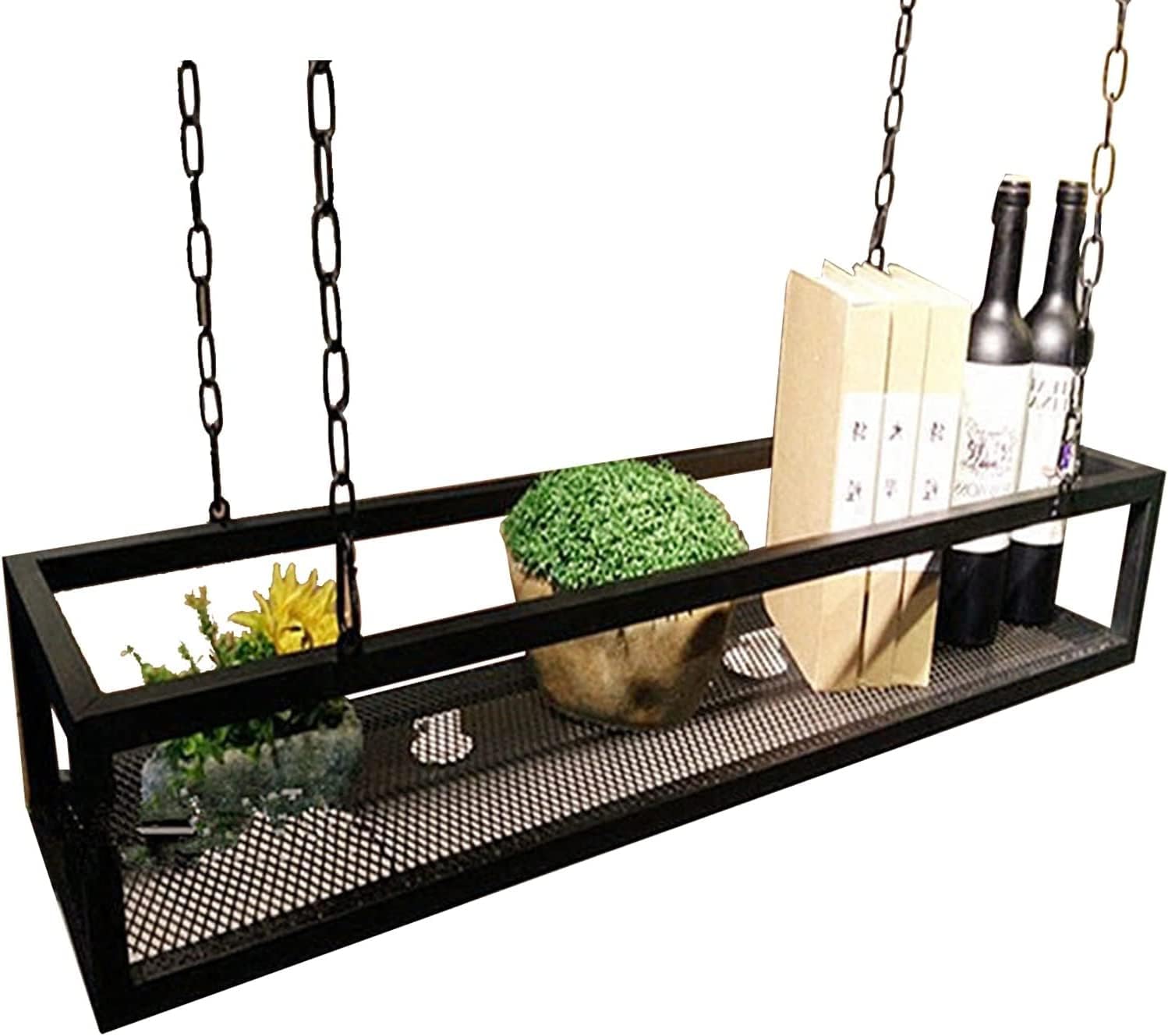 IOCCIOBB Wall Mounted Wine Rack with Chain 1