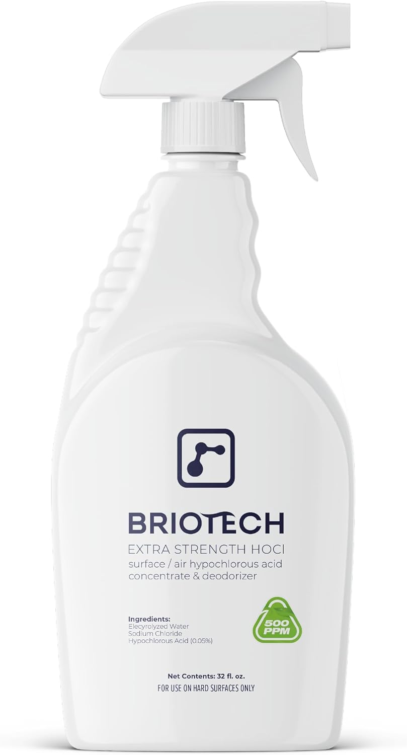 BRIOTECH SurfaceAir 500 - 32 Fl Oz Pure Hypochlorous 500 PPM Cleaner