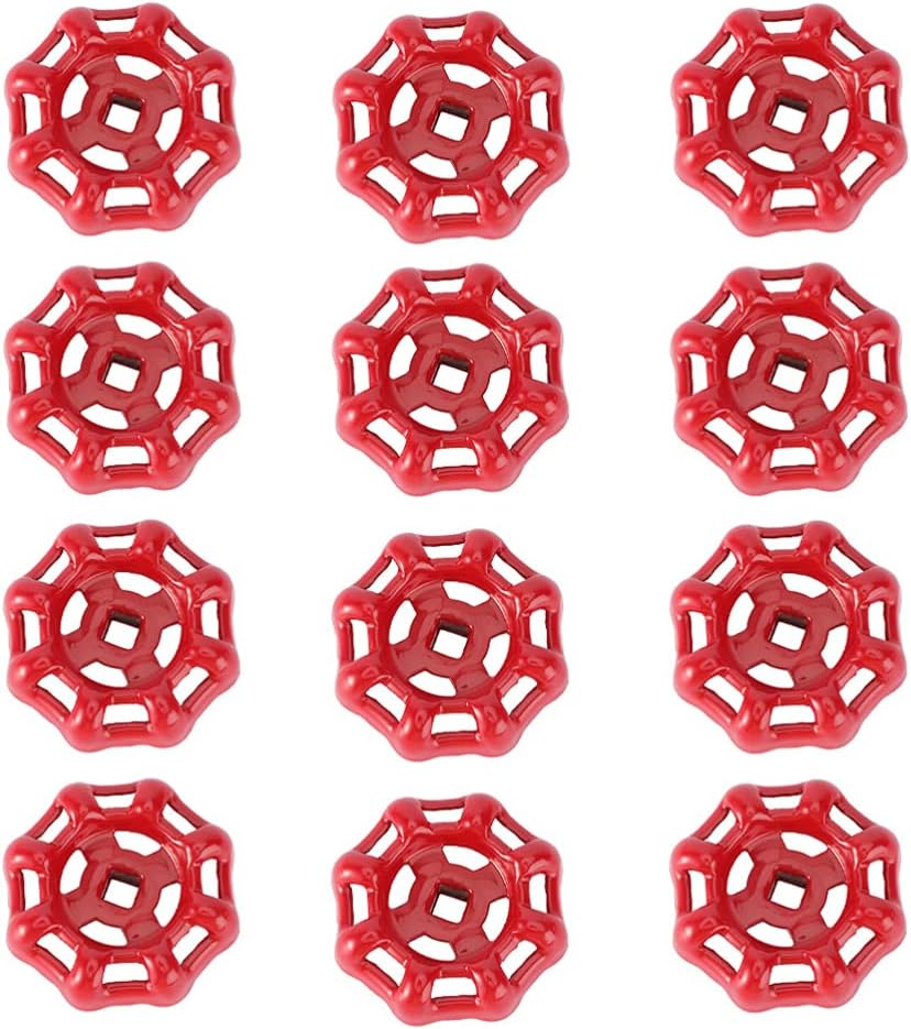 12pcs Stainless Steel Valve Hand Wheels for Water Pipe Fittings