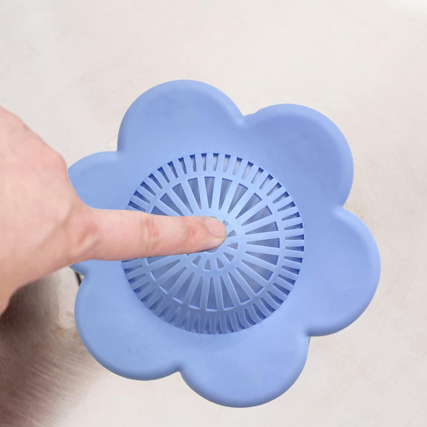Wild Tribe 4 Pack Drain Strainer with Suction Cups Hair Catchers