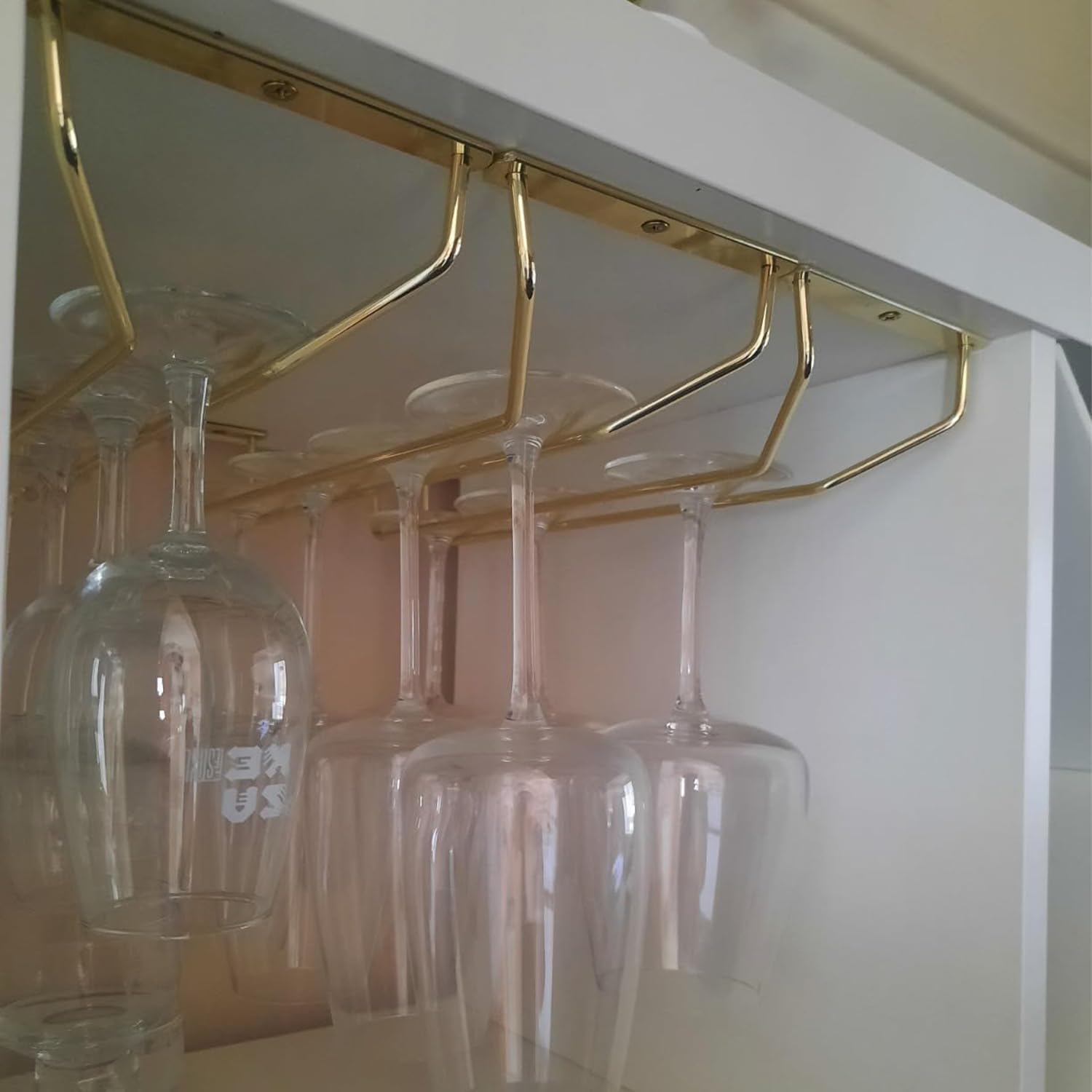 4PCS 106 Inch Wine Glass Rack - Stainless Steel Stemware Holder