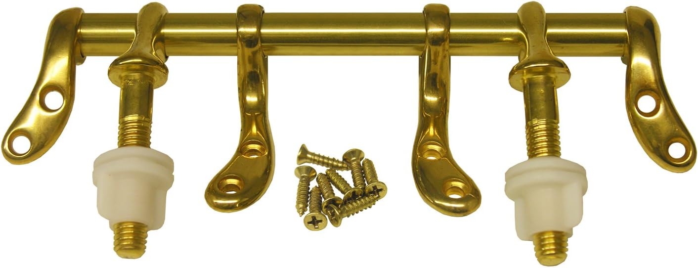 LASCO 14-1053 Brass Toilet Seat Hinge with Screws