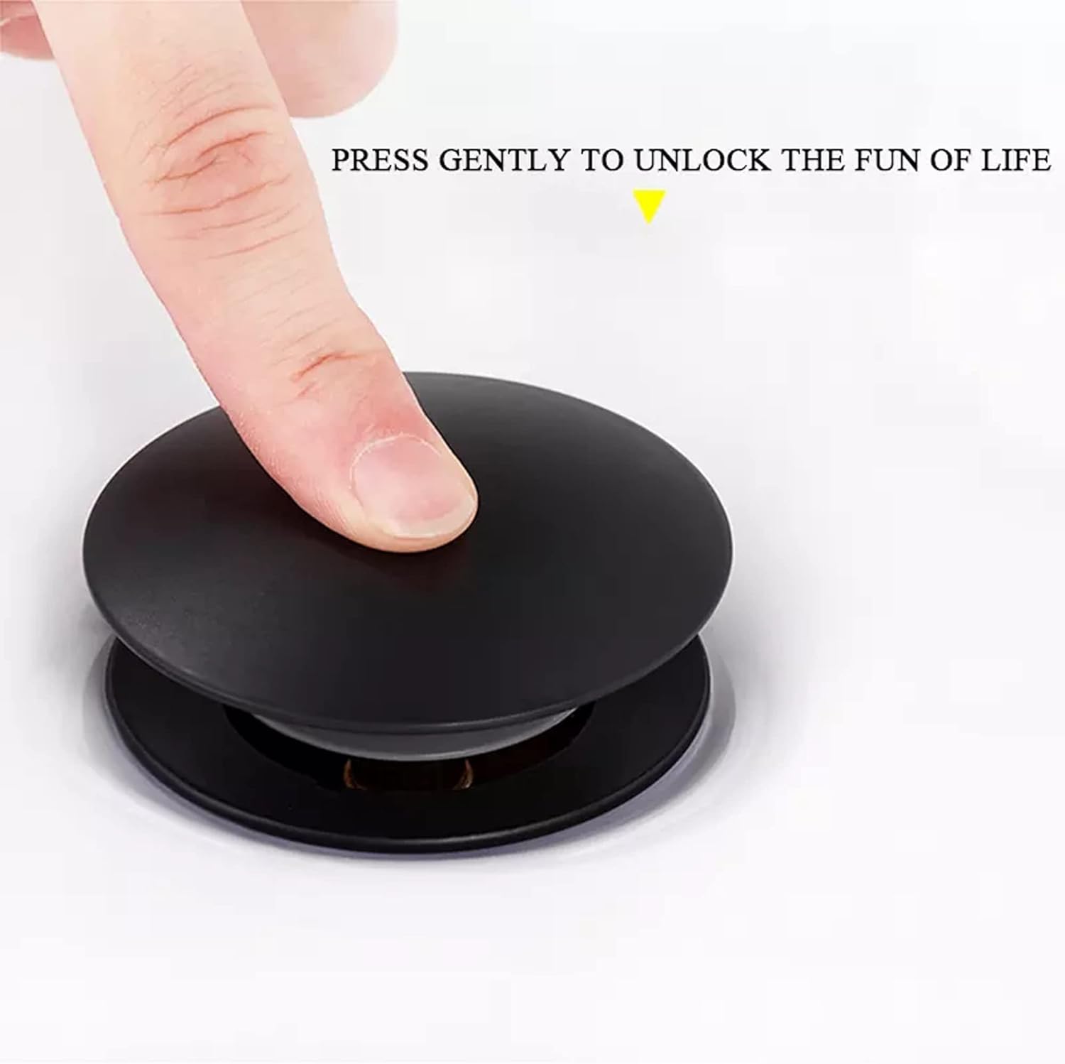 Rockgoya Matte Black Pop Up Sink Drain