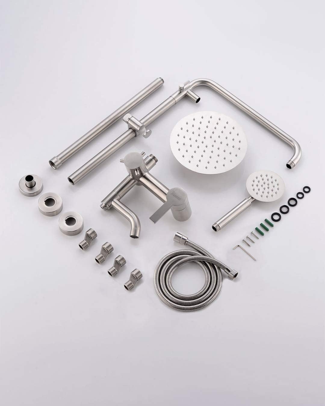 PHASAT 3 Functions Stainless Steel Shower System with Rainfall Head