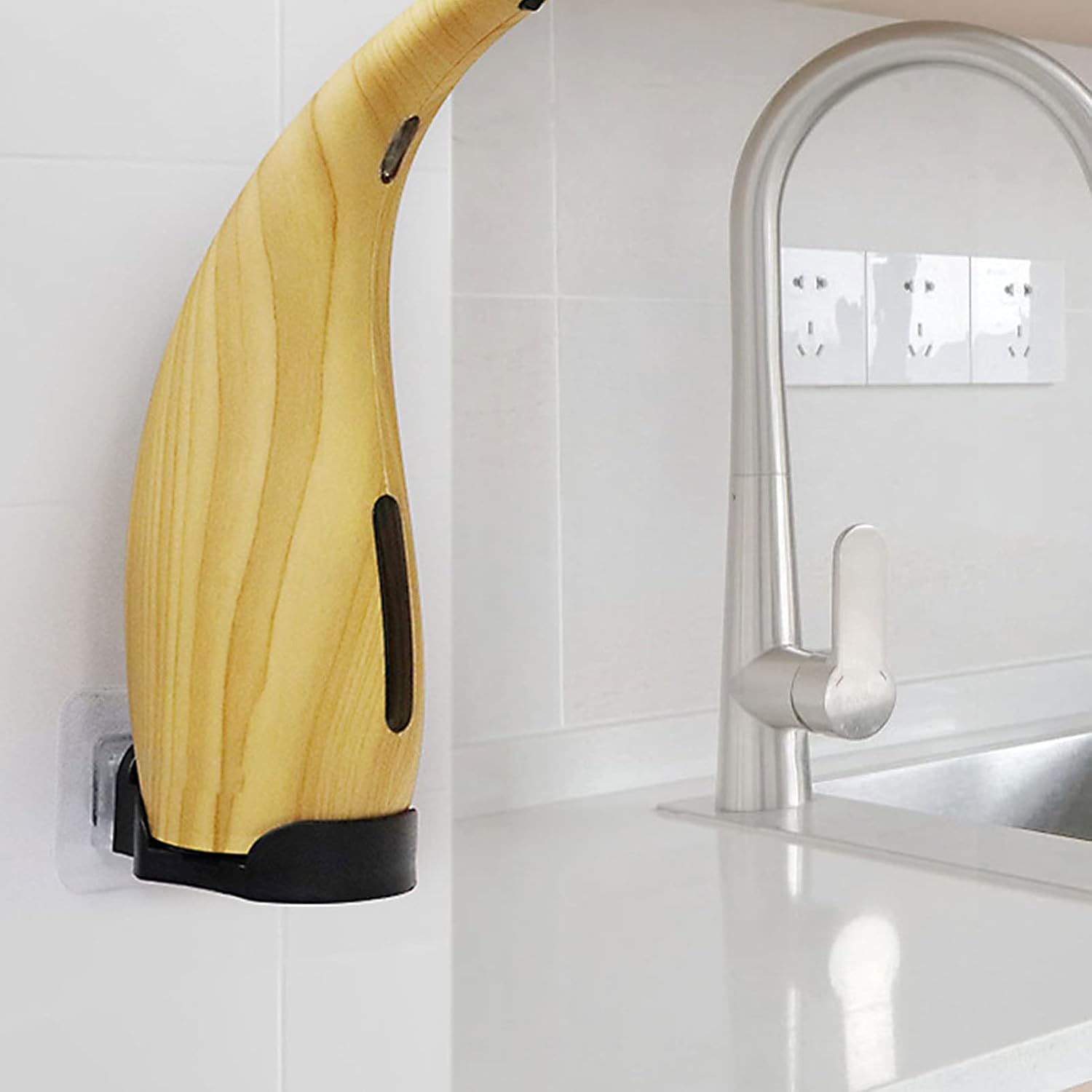 Healifty 2 Sets Wall Bracket for Soap Dispenser and Mobile Phone Holder