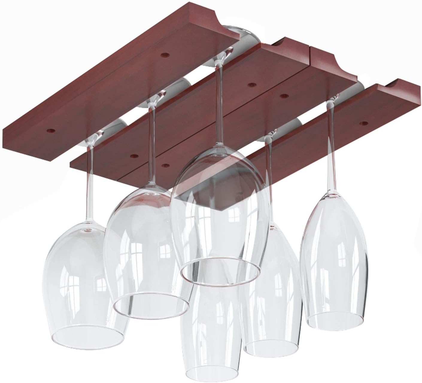 Rustic State Vigo Adjustable Stemware Rack