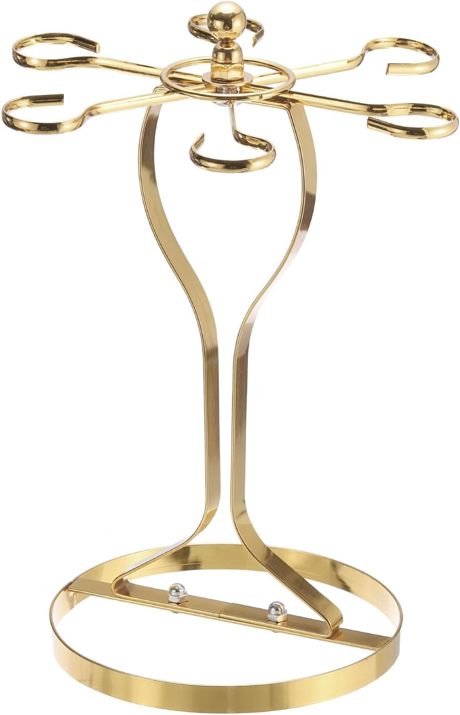 Uxcell Gold Wine Glass Holder with 6 Hooks 1