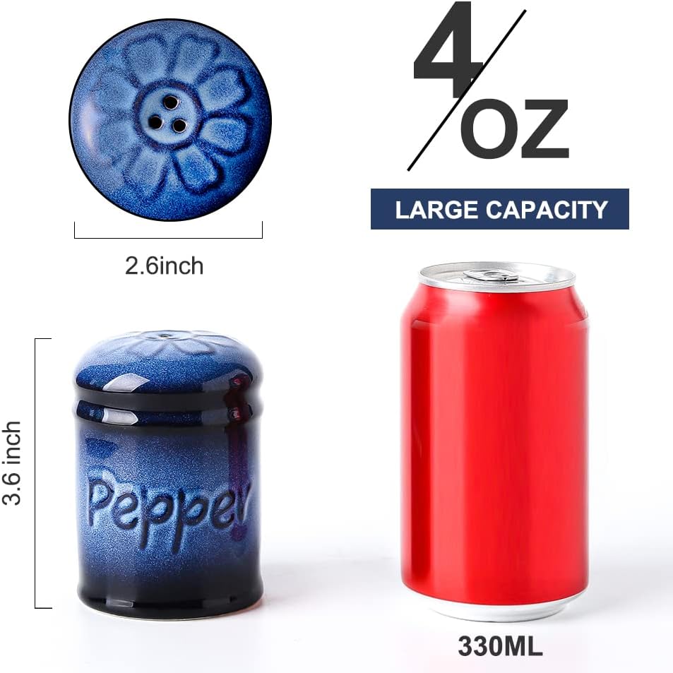 Nihow Ceramic Salt and Pepper Shakers Set