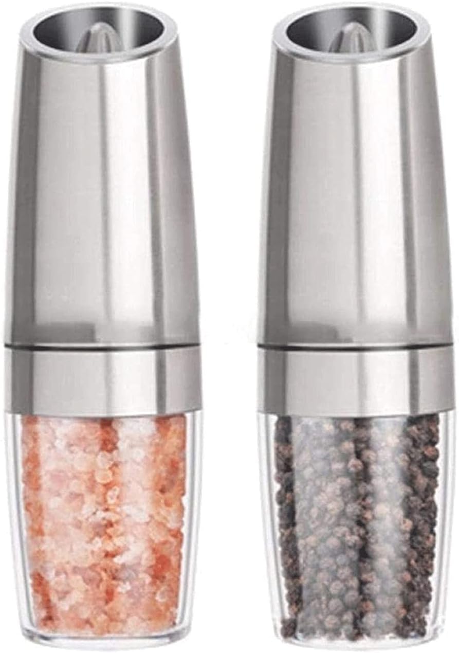 Electric Salt and Pepper Grinder Set with Gravity Sensor