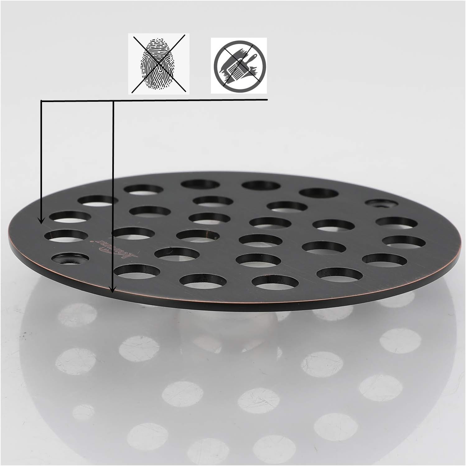 4-Inch Screw-in Shower Strainer Drain Cover Replacement