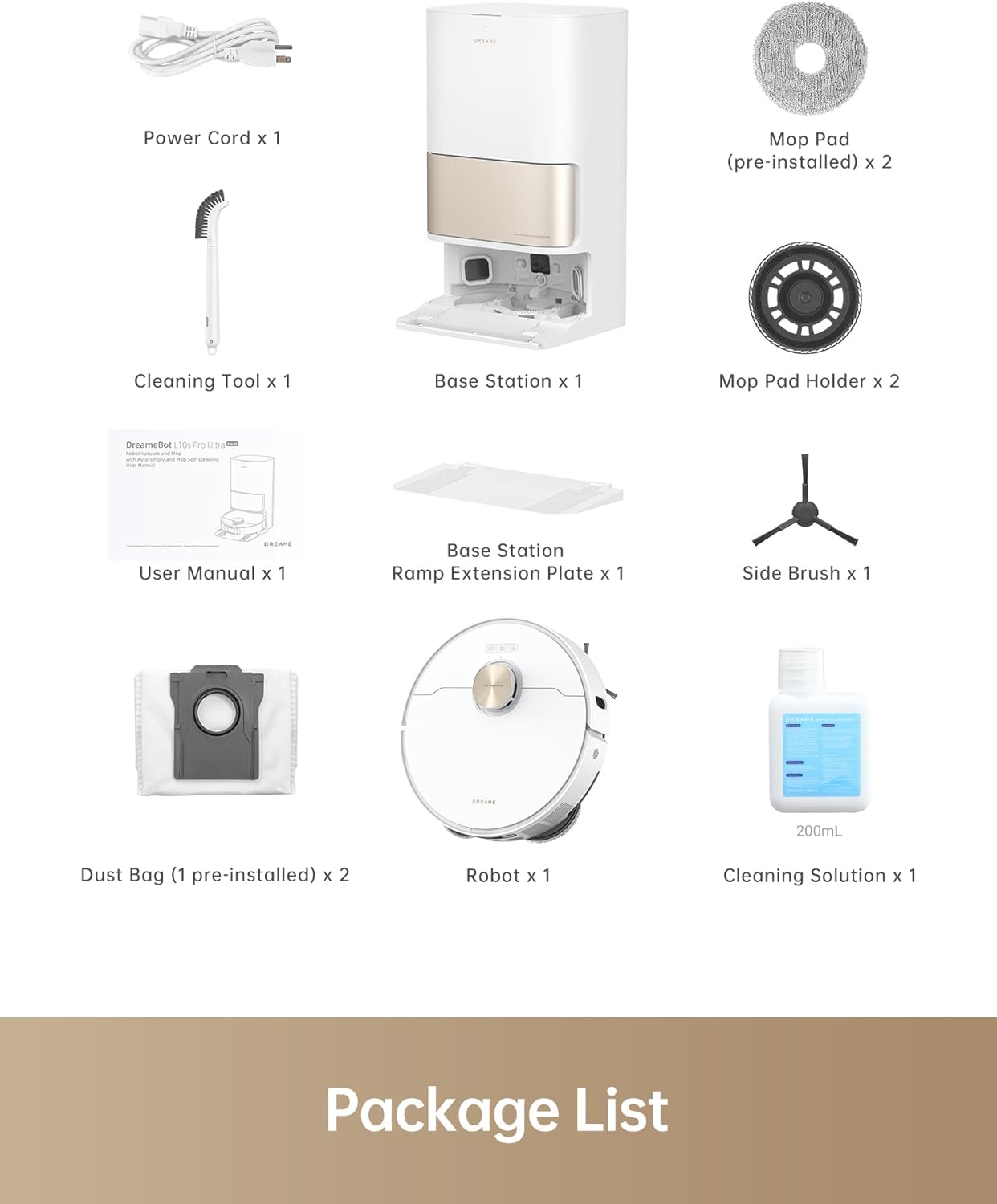 DREAME L10s Pro Ultra Heat Robot Vacuum and Mop Combo