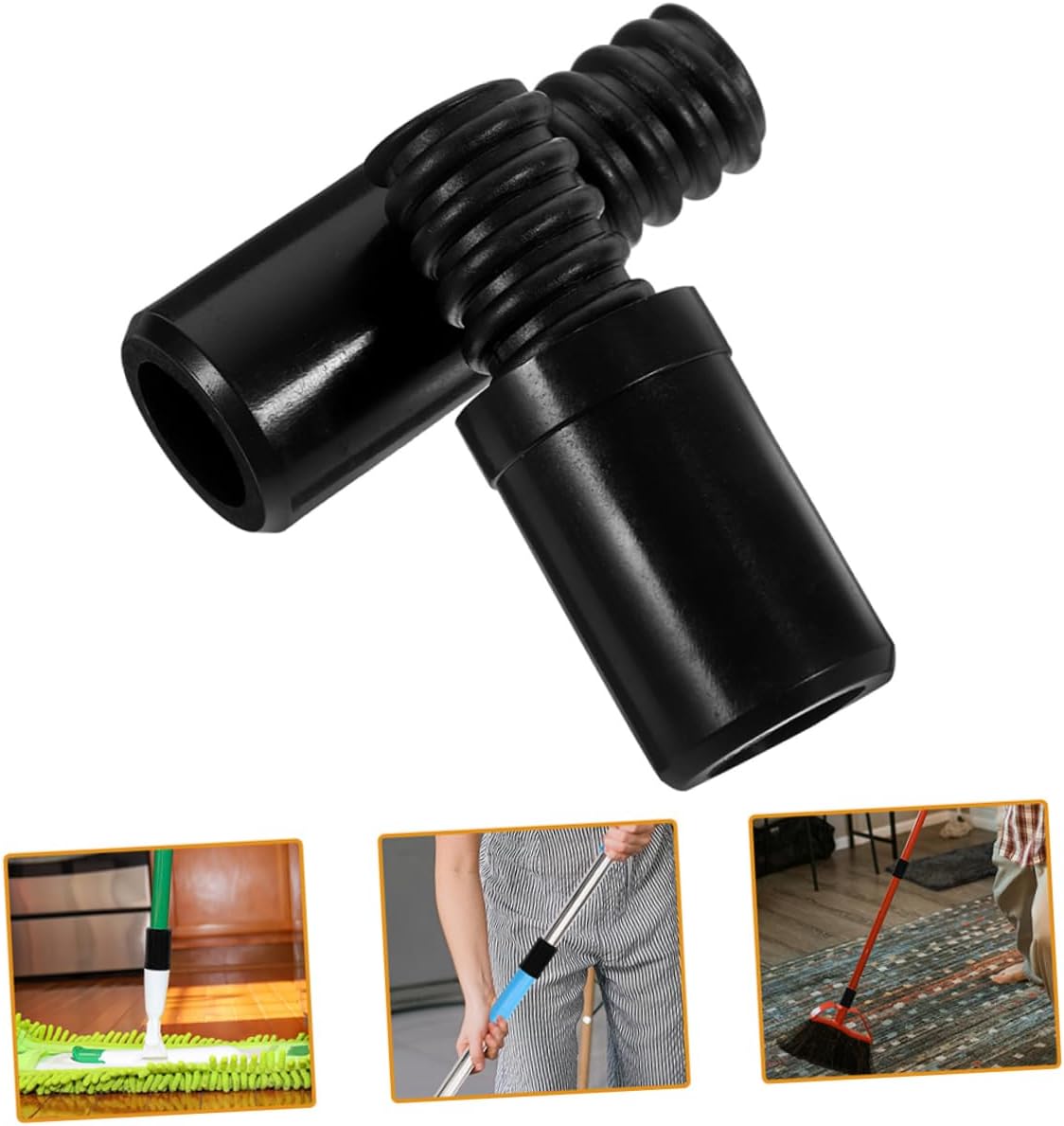 4pcs Plastic Broom Handle Threaded Tips for Extension Pole